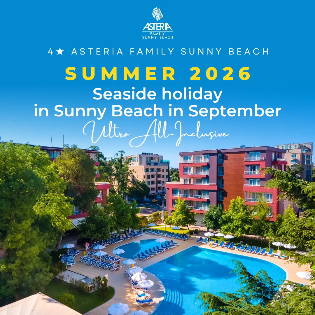 A seaside holiday in September at Asteria Family Sunny Beach